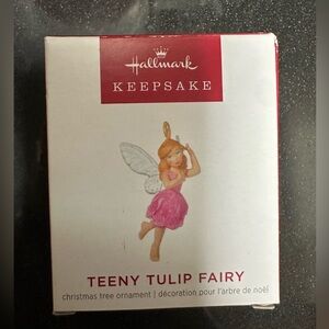 2022 Hallmark Keepsake Fairy Ornament in Pink and White new in box
